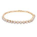 Antieke gouden armband met diamant